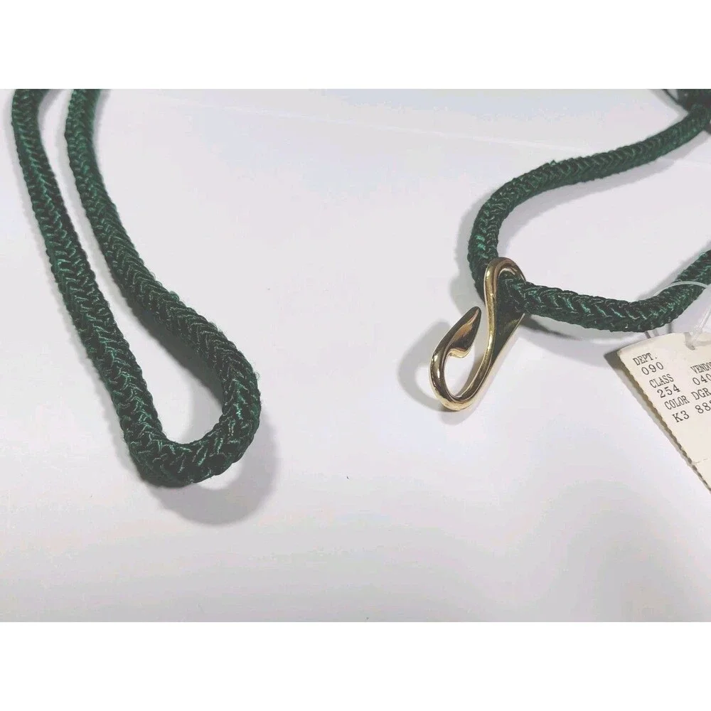 Vintage Fashion Bug 1X Colorful Gold Medallion Beaded Stretch Rope Belt